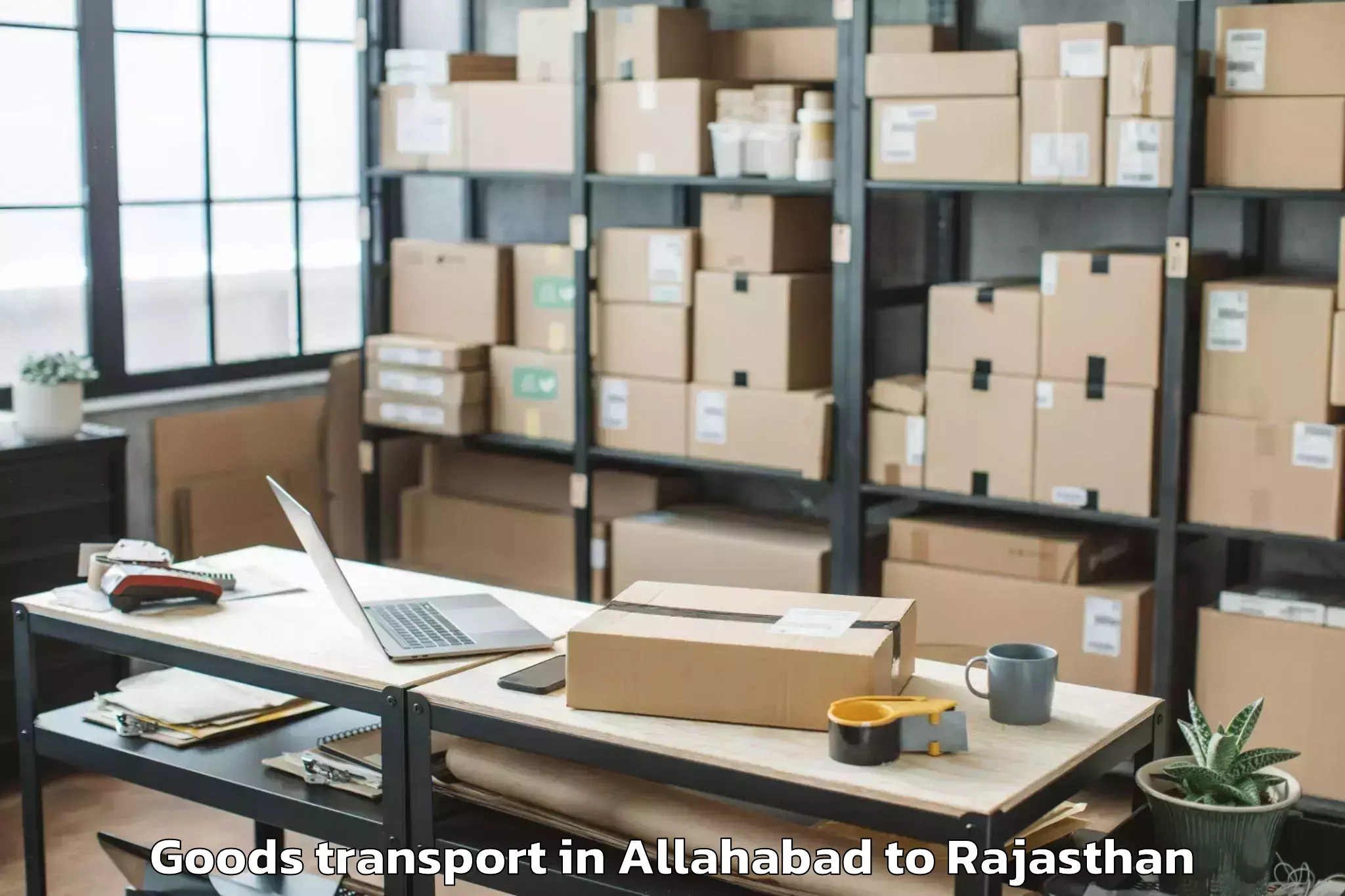 Trusted Allahabad to Balaran Goods Transport